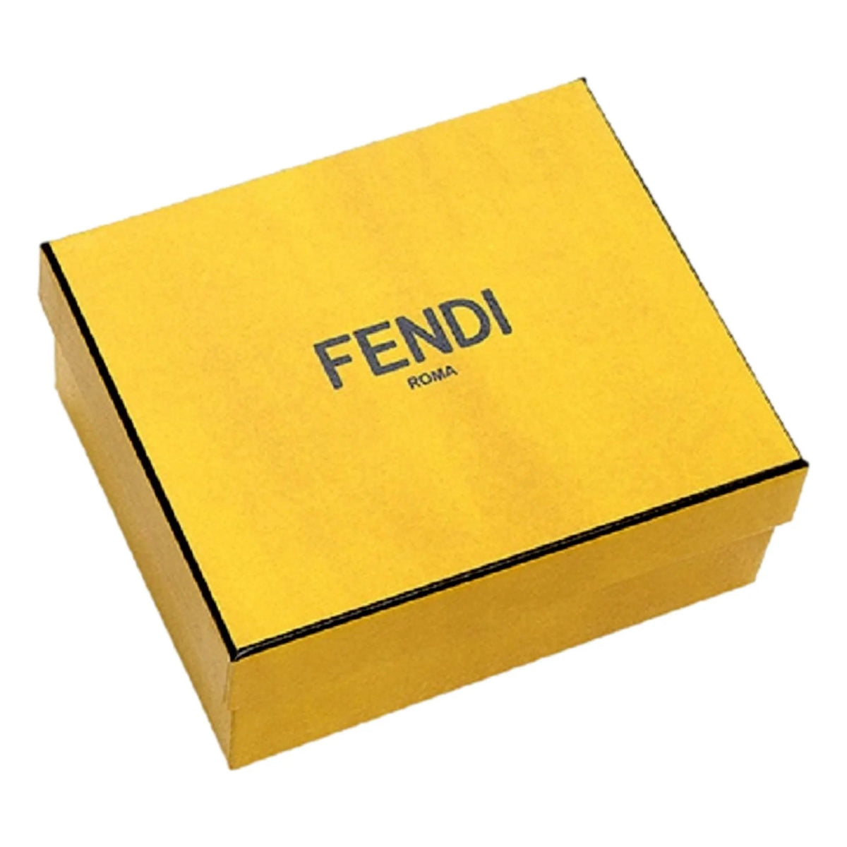 Fendi Baguette Grey and Yellow Grained Leather Card Case Wallet - Wallets - Clayton's Online Store