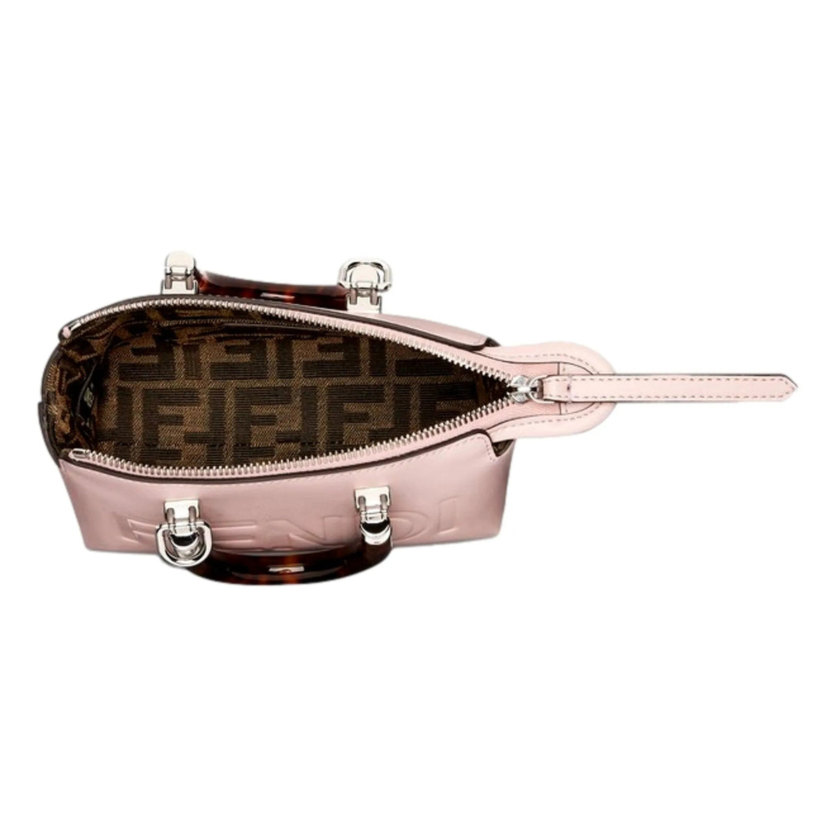 Fendi By The Way Mini Bag Boston Small Bag in Light Pink Patent Leather - Handbags - Clayton's Online Store