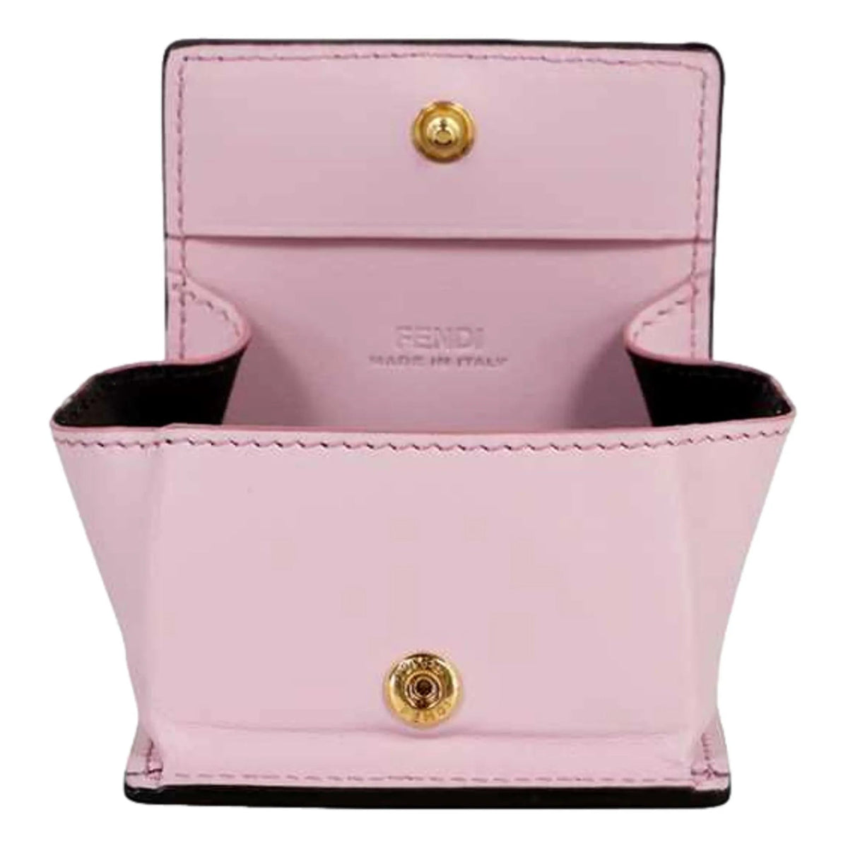 Fendi Calf Leather F logo Lavanda Pink Leather Coin Purse - Wallets - Clayton's Online Store