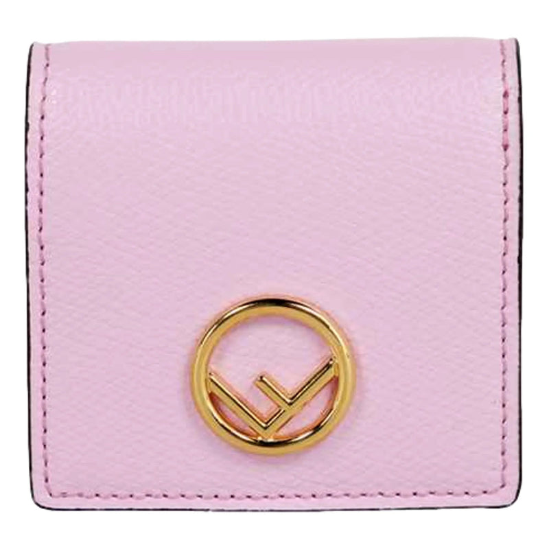 Fendi Calf Leather F logo Lavanda Pink Leather Coin Purse - Wallets - Clayton's Online Store