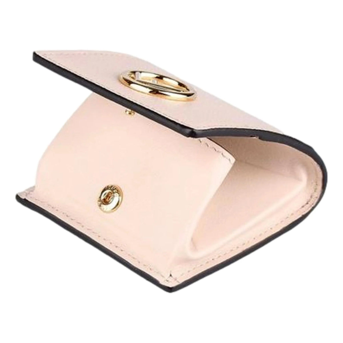 Fendi Calf Leather F Logo Poudre Pink Leather Coin Purse - Wallets - Clayton's Online Store