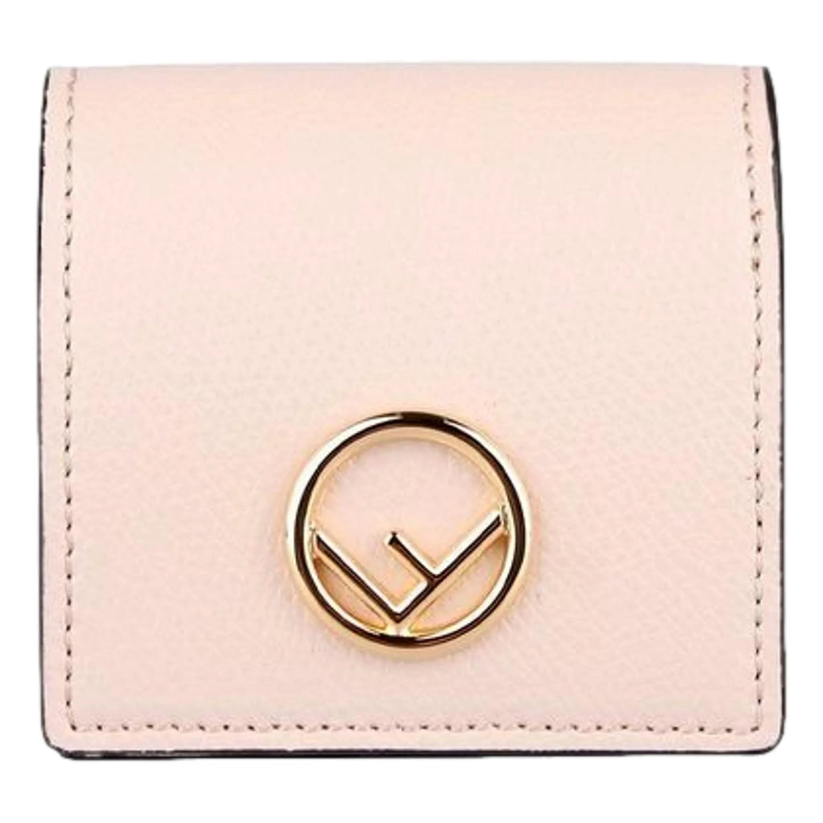 Fendi Calf Leather F Logo Poudre Pink Leather Coin Purse - Wallets - Clayton's Online Store