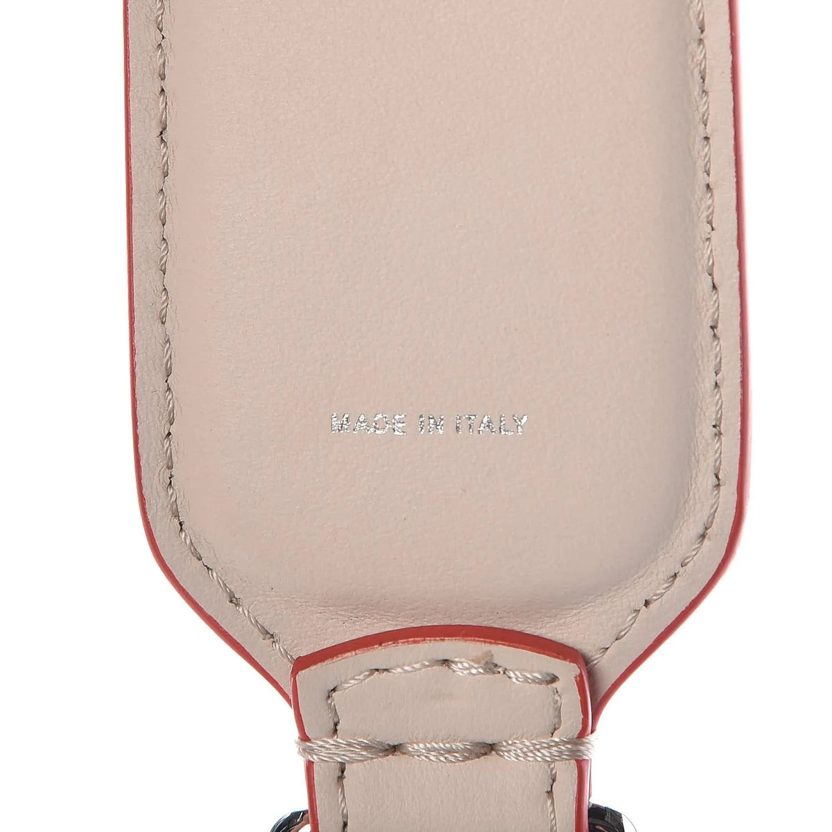 Fendi "FUN" Beige Multicolor Studded Mini Leather Shoulder Strap