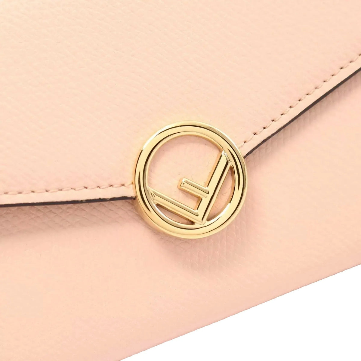 Fendi F Is Fendi Leather Long Envelope Womens Wallet Light Rose Beige Pink - Wallets - Clayton's Online Store