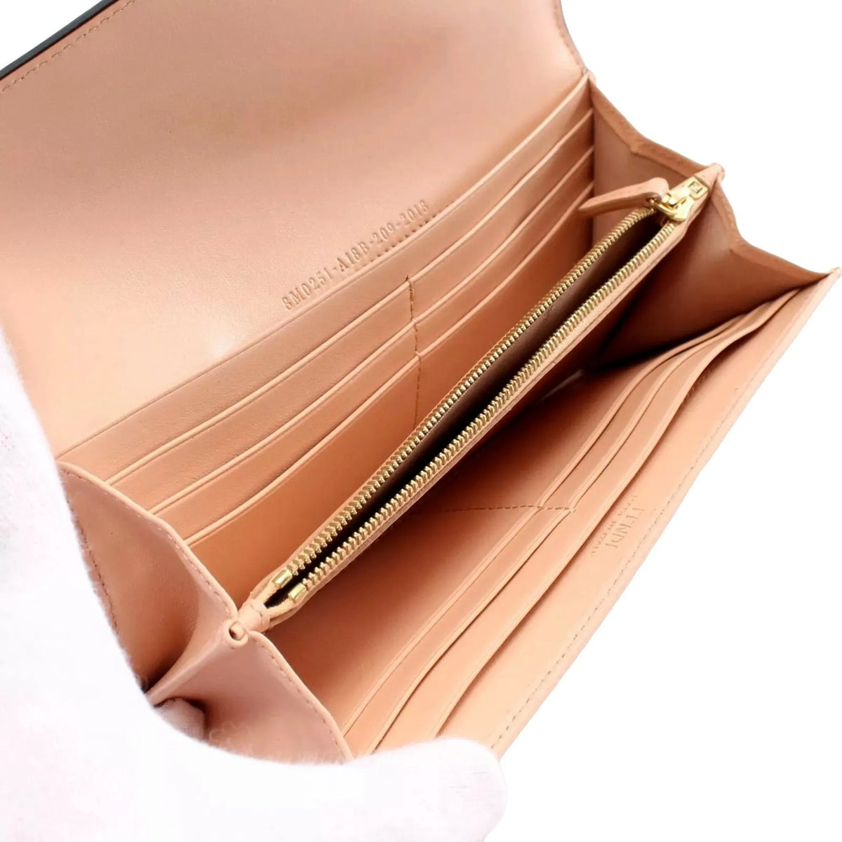 Fendi F Is Fendi Leather Long Envelope Womens Wallet Light Rose Beige Pink - Wallets - Clayton's Online Store