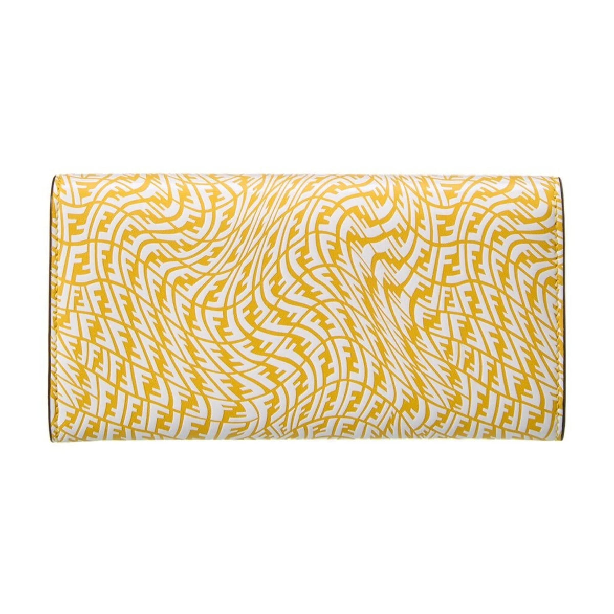 Fendi F is Fendi Yellow Leather Vertigo Print Long Wallet - Wallets - Clayton's Online Store