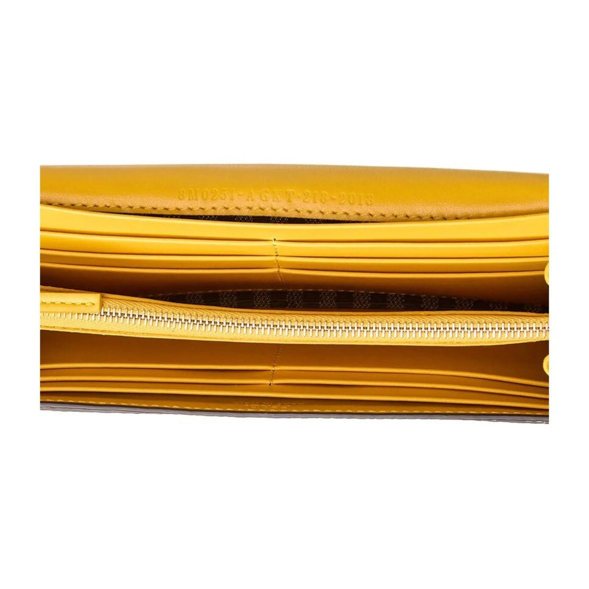 Fendi F is Fendi Yellow Leather Vertigo Print Long Wallet - Wallets - Clayton's Online Store