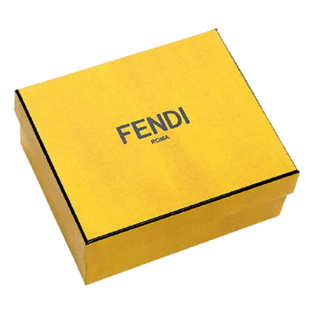 Fendi F is Fendi Yellow Leather Vertigo Print Small Trifold Wallet - Wallets - Clayton's Online Store