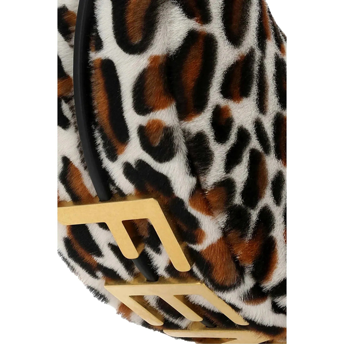 Fendi Fendigraphy Lamb Fur Animal Print Shoulder Bag - Handbags - Clayton's Online Store