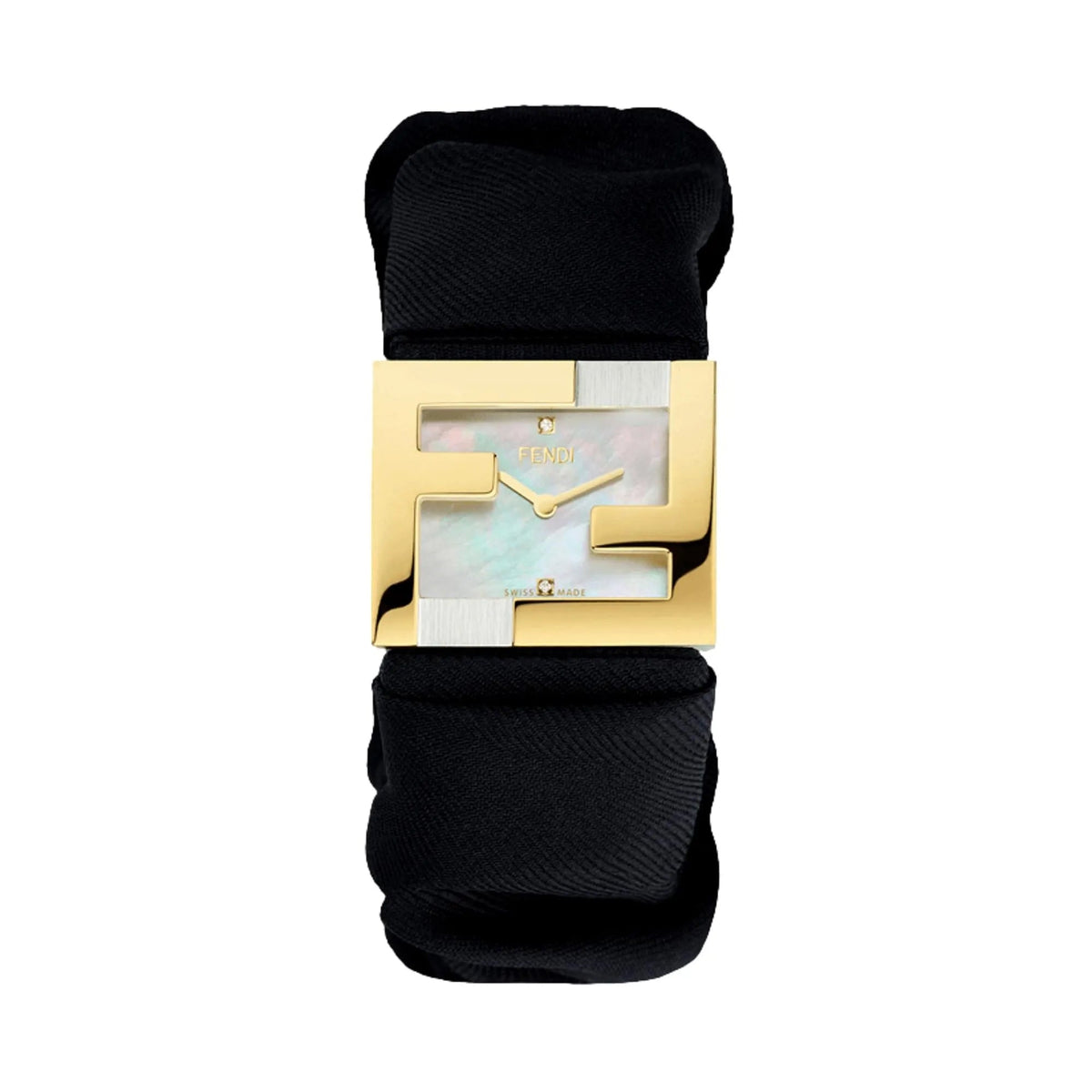 Fendi Fendimania Baguette Black Nylon Timepiece Watch - Jewelry - Clayton's Online Store