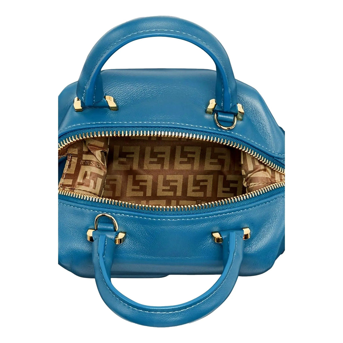 FENDI FF Cube Womens Handbag Mare Dark Blue Crossbody Bag Fendi Logo / Handbags - Handbags - Clayton's Online Store