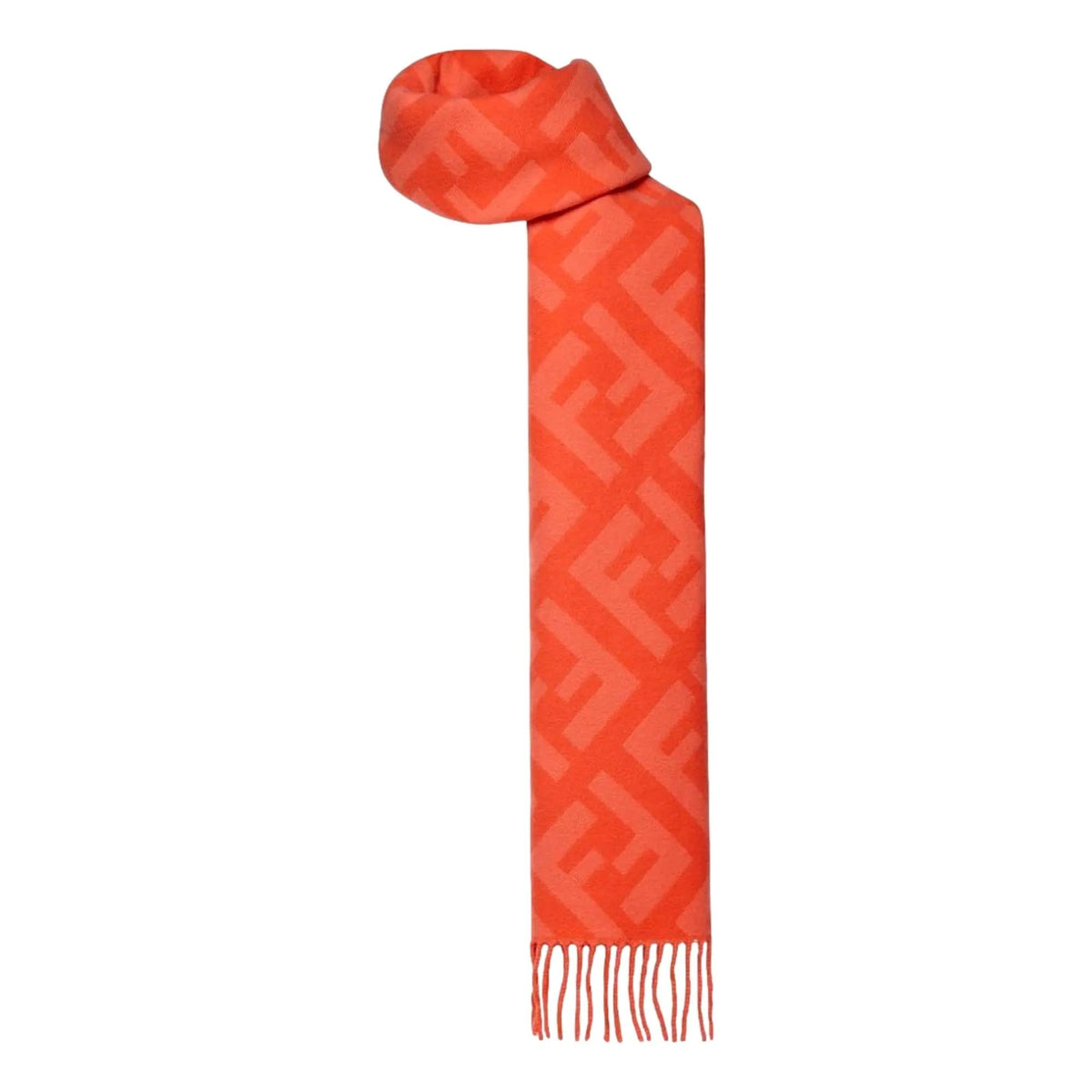 Fendi FF Print Tulip Woven Cashmere Fringe Scarf - Scarves and Shawls - Clayton's Online Store