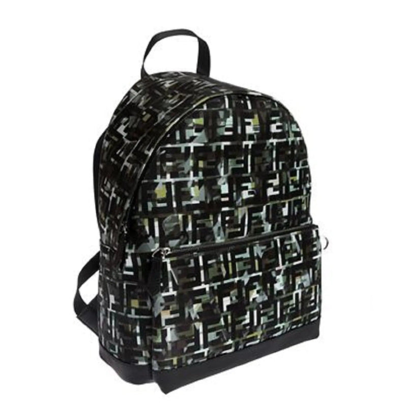 Fendi FF Zucca Nylon Multicolor Camouflage Print Large Backpack - Handbags - Clayton's Online Store