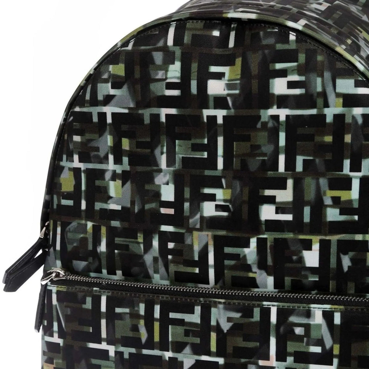 Fendi FF Zucca Nylon Multicolor Camouflage Print Large Backpack - Handbags - Clayton's Online Store