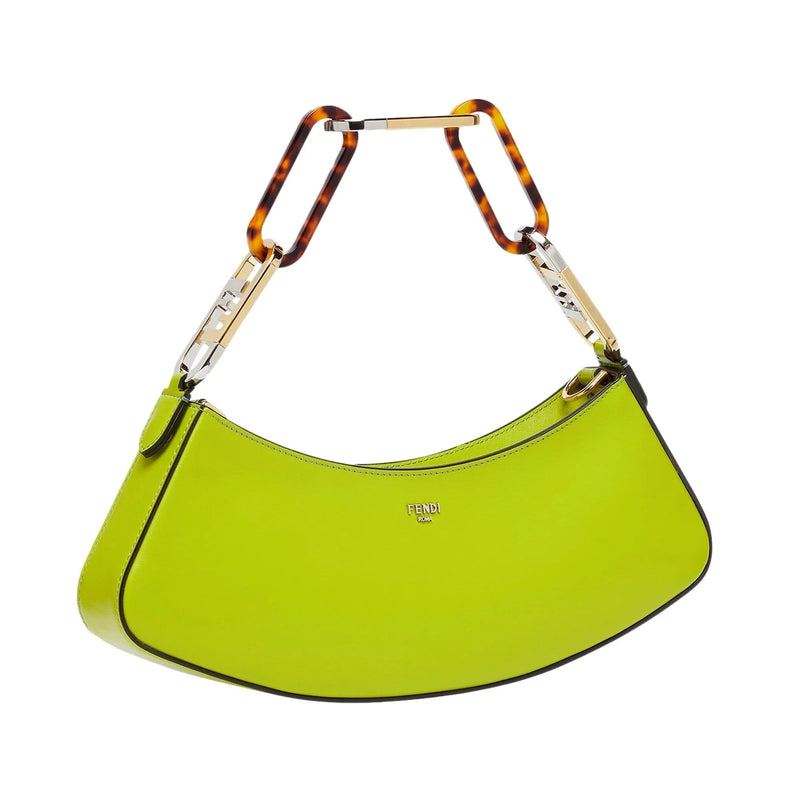 Fendi O'Lock Swing Wasabi Green Calf Leather Small Hobo Shoulder Bag - Handbags - Clayton's Online Store