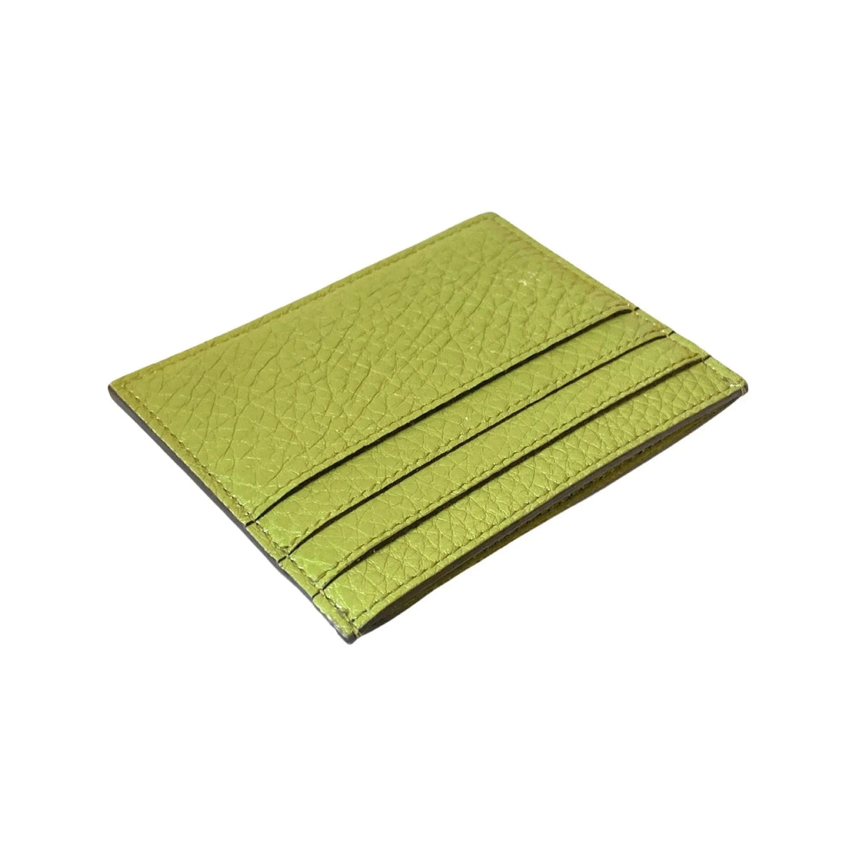 Fendi Peekaboo Kiwi Green Grained Leather Card Case Wallet - Wallets - Clayton's Online Store