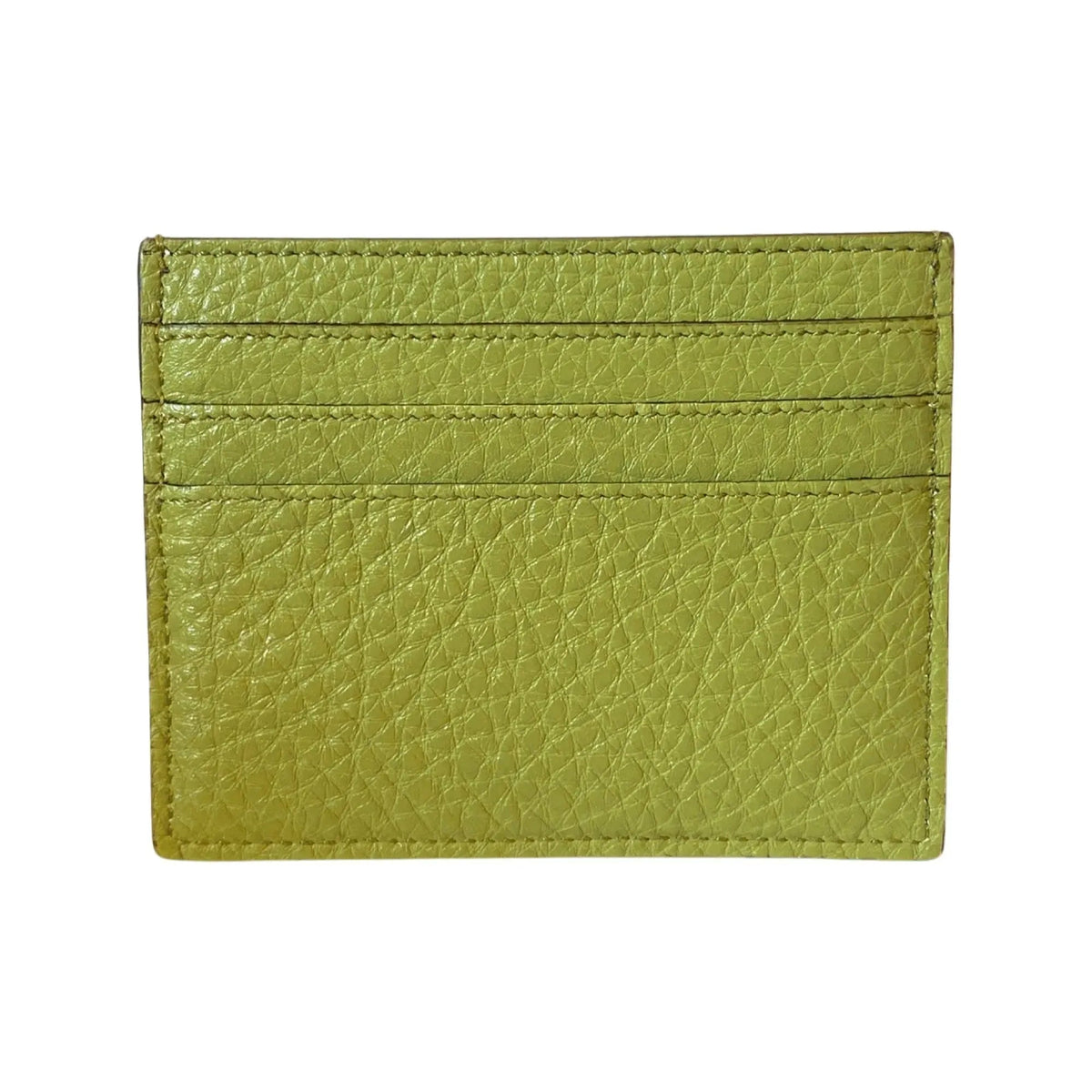 Fendi Peekaboo Kiwi Green Grained Leather Card Case Wallet - Wallets - Clayton's Online Store