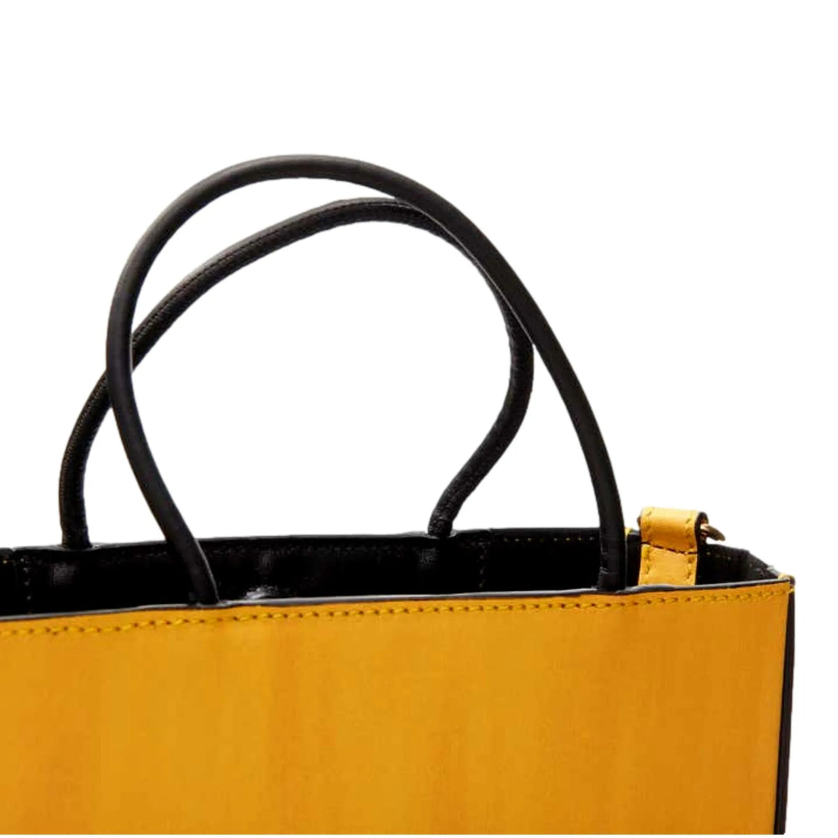 Fendi Roma 2Way Embossed Yellow Leather Crossbody Shopping Tote Bag - Handbags - Clayton's Online Store