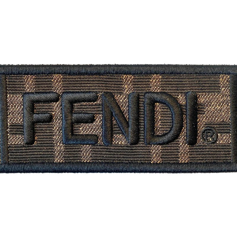 Fendi Roma Amor Embroidered Zucca Canvas Brown Mini Strap - Handbags - Clayton's Online Store