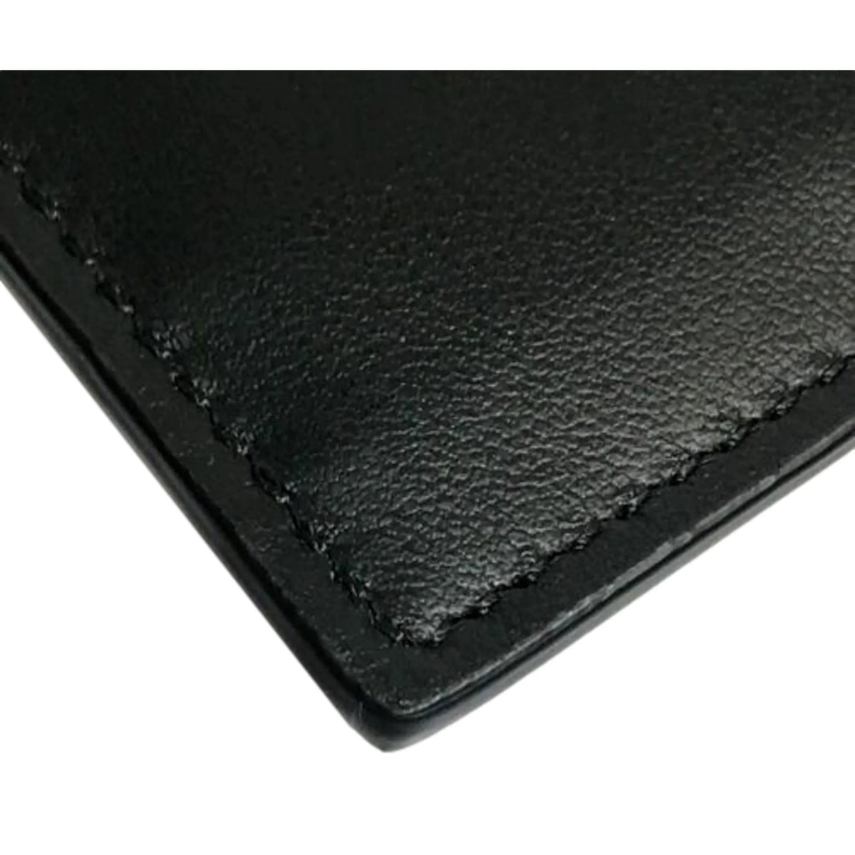 Fendi Roma Black Calfskin Leather Embossed Logo Card Case Wallet - Wallets - Clayton's Online Store