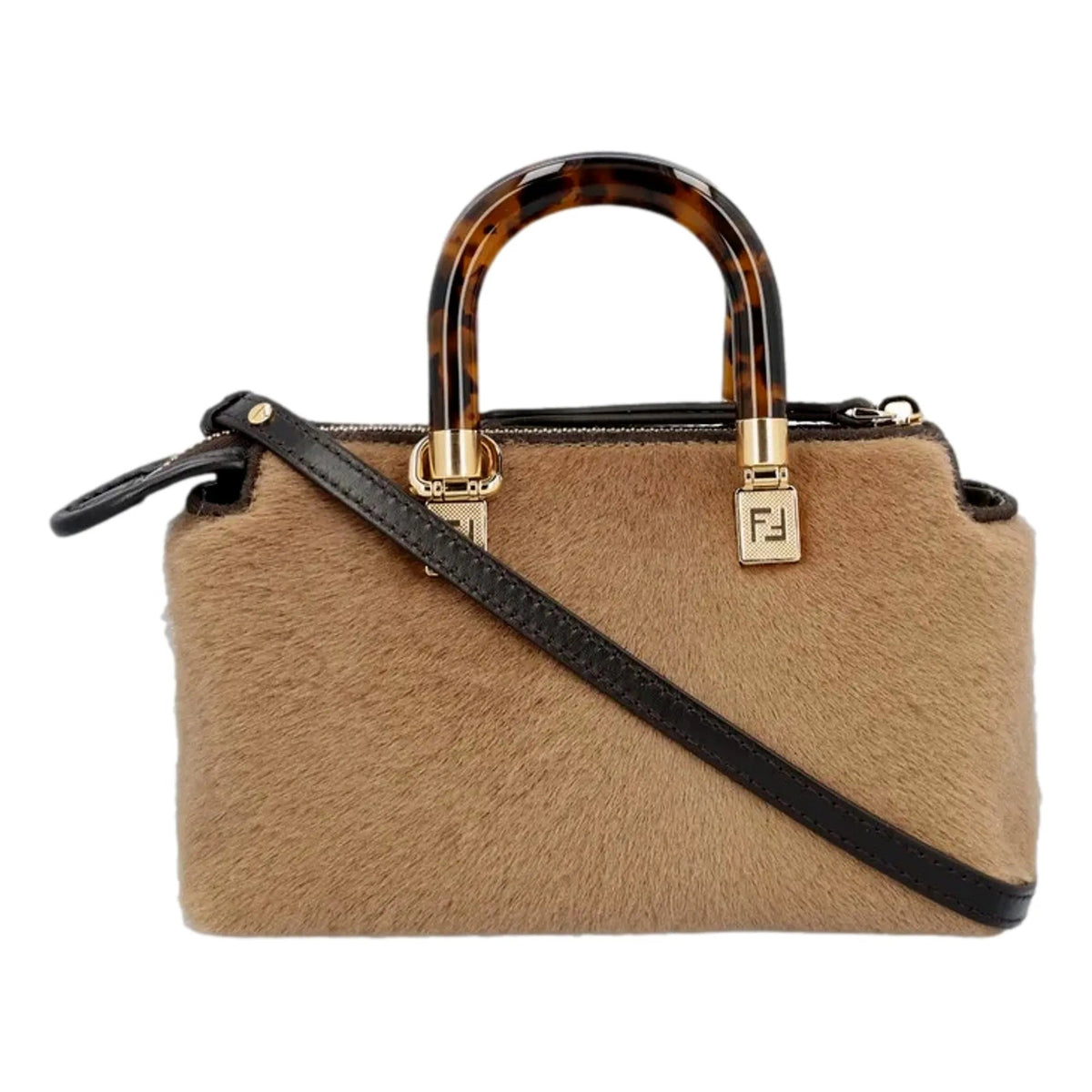 Fendi Roma By The Way Lamb Fur Mini Cross Body Bag - Handbags - Clayton's Online Store