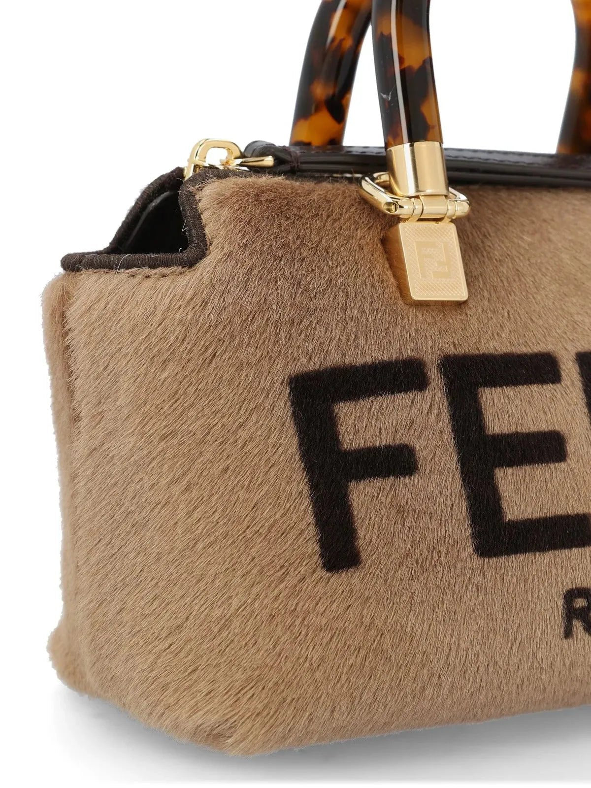 Fendi Roma By The Way Lamb Fur Mini Cross Body Bag - Handbags - Clayton's Online Store