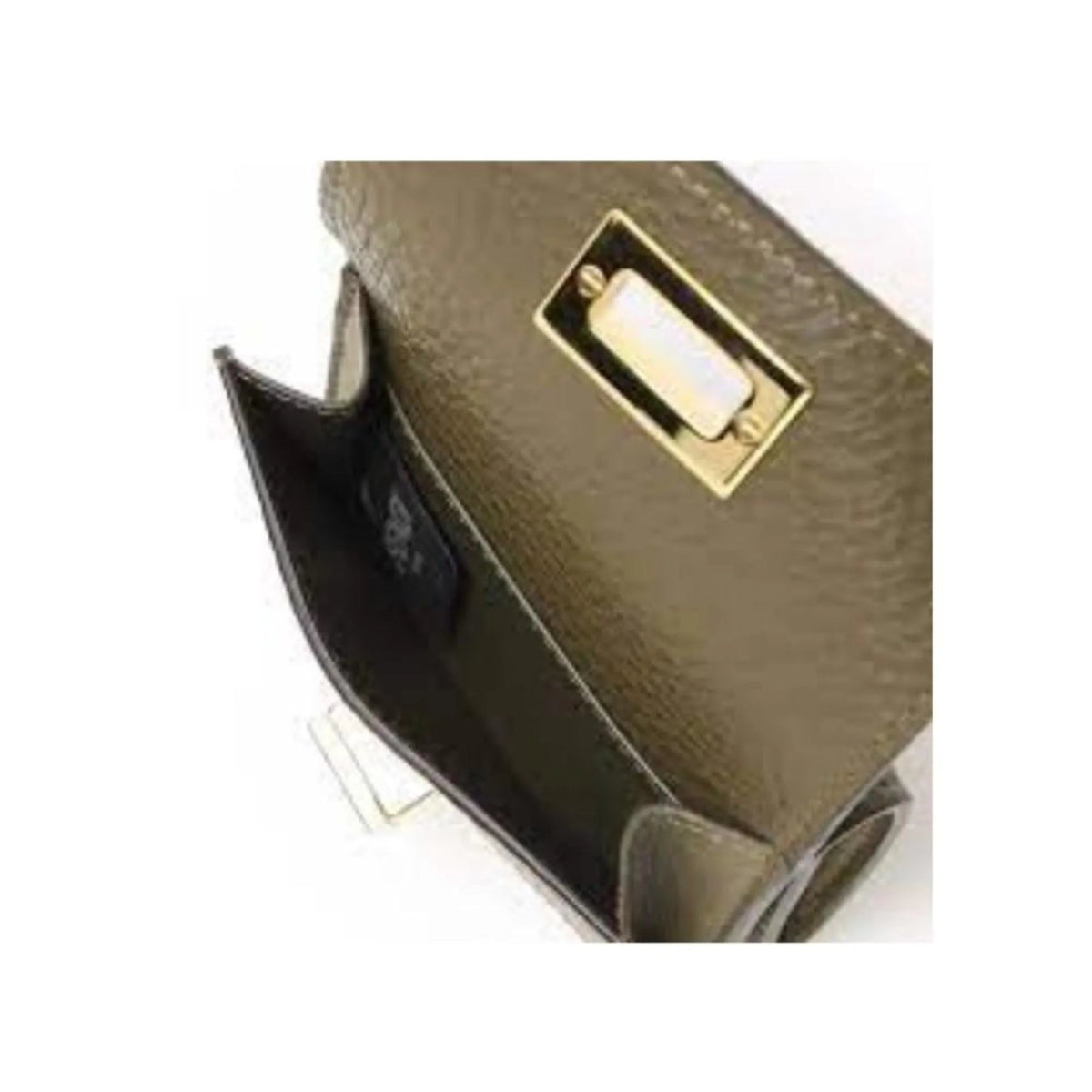 Fendi Selleria Leather Avocado Green Micro Trifold Wallet - Wallets - Clayton's Online Store