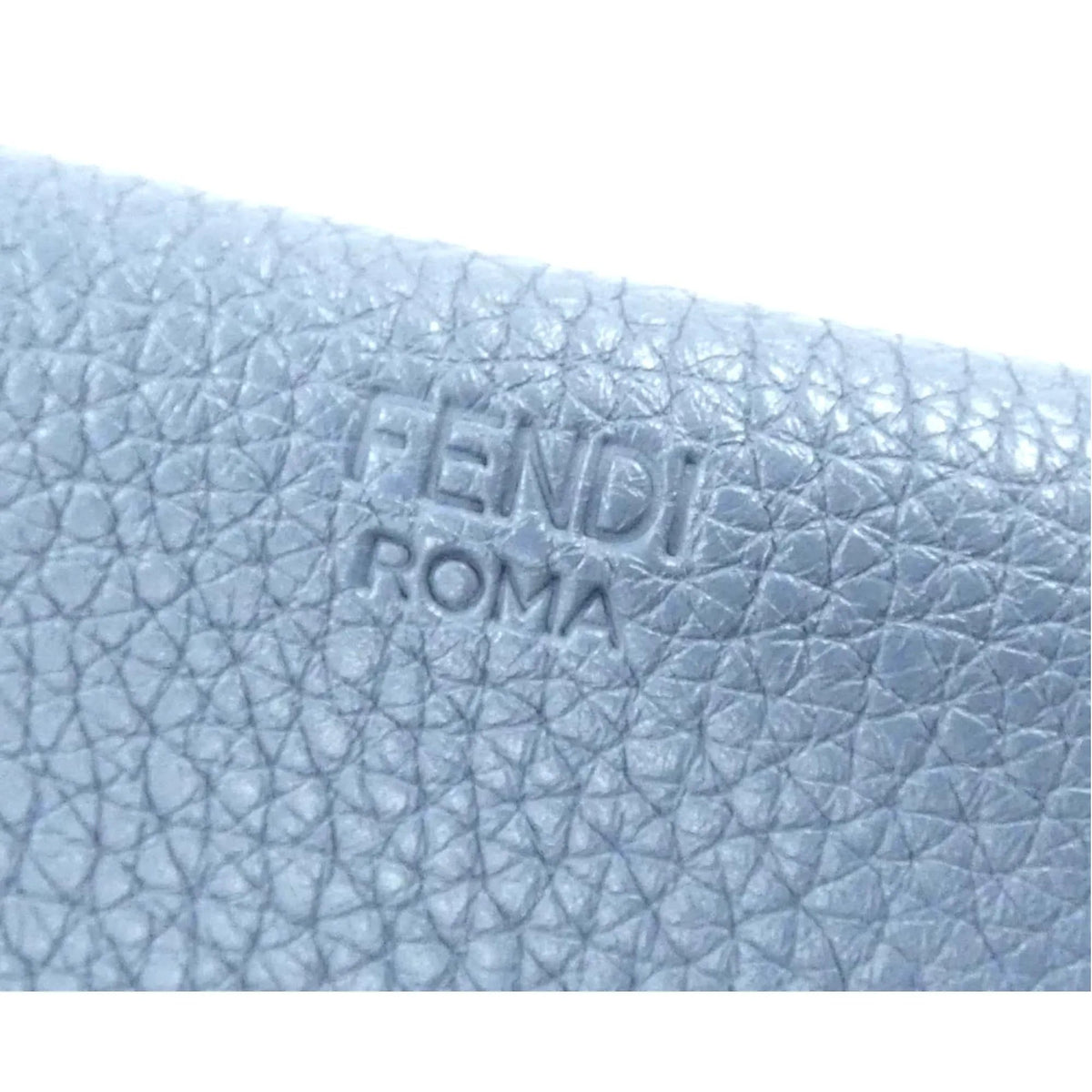 Fendi Selleria Leather Sky Blue Micro Trifold Wallet - Wallets - Clayton's Online Store