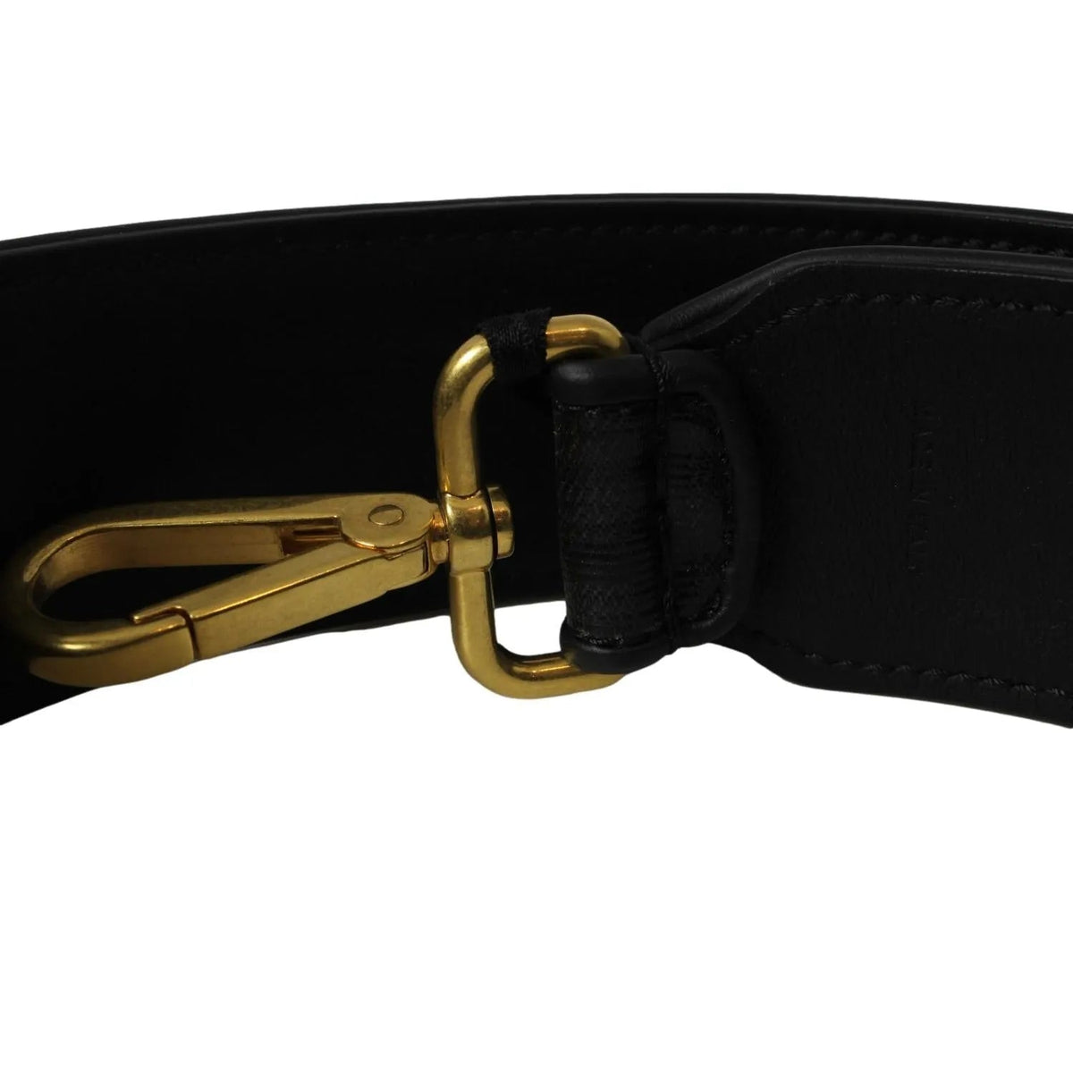 Fendi Strap You Black Glazed Fabric FF Zucca Shoulder Strap - Handbags - Clayton's Online Store