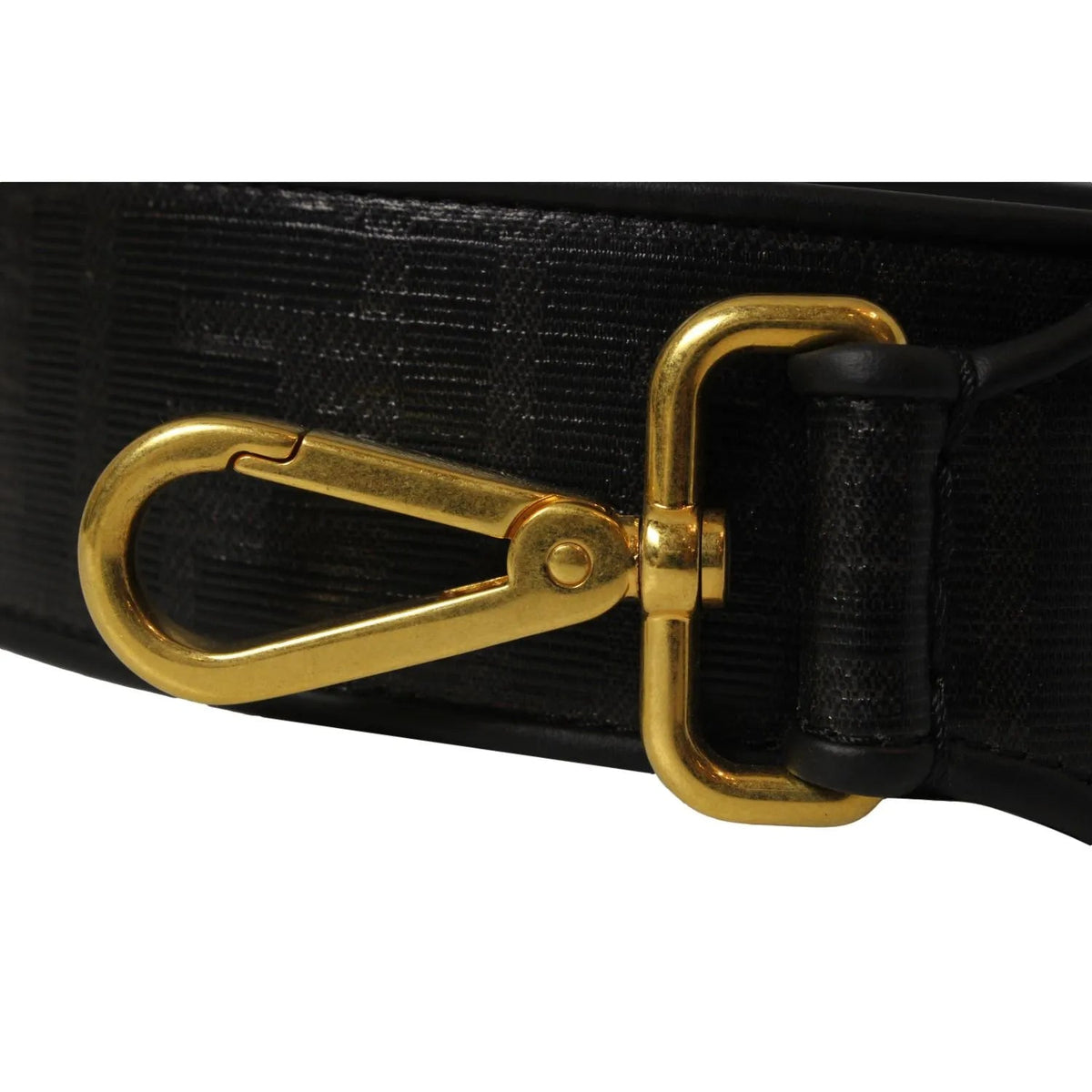 Fendi Strap You Black Glazed Fabric FF Zucca Shoulder Strap - Handbags - Clayton's Online Store