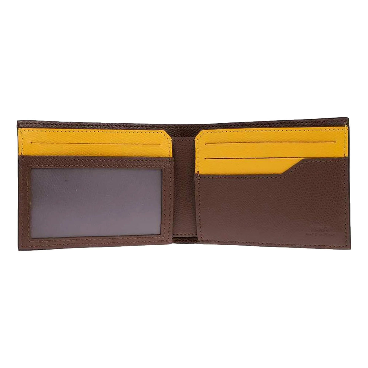 Fendi Sunflower Yellow and Brown Zucca Coated Canvas Bi - fold Wallet - Wallets - Clayton's Online Store