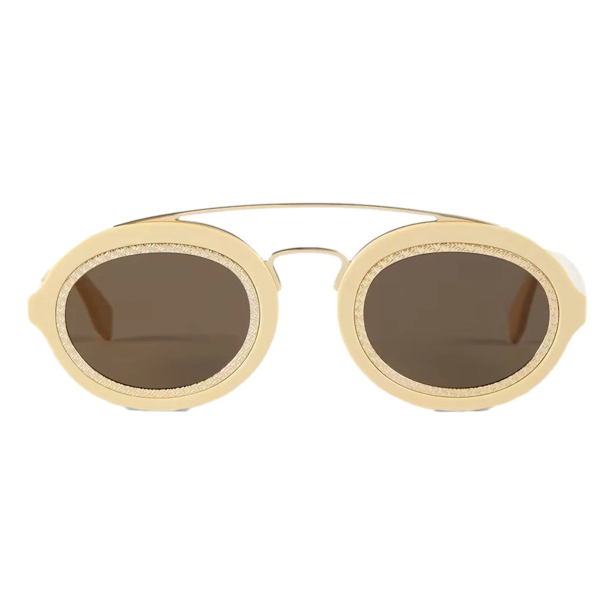 Fendi FF Men's Sunglasses Cream FOL548