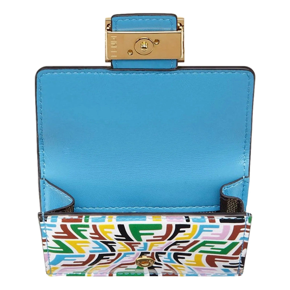 Fendi Vertigo Baguette Multicolor Leather Small Trifold Wallet - Wallets - Clayton's Online Store