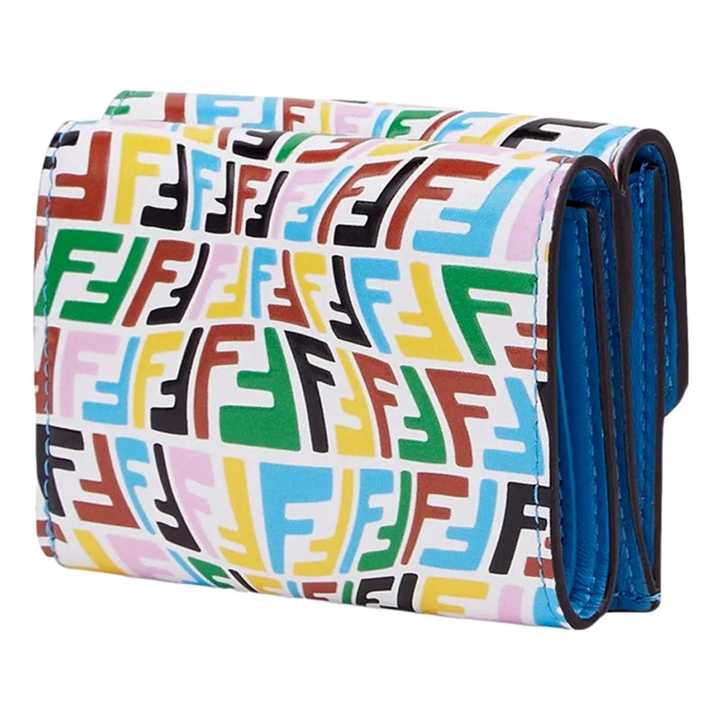 Fendi Vertigo Baguette Multicolor Leather Small Trifold Wallet - Wallets - Clayton's Online Store