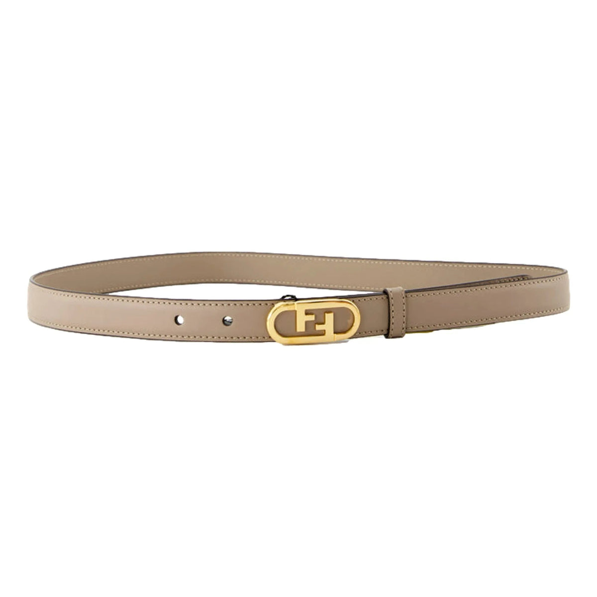 Fendi Women's Grey Tortora Skinny O'Lock Belt Size 80 - Belts - Clayton's Online Store