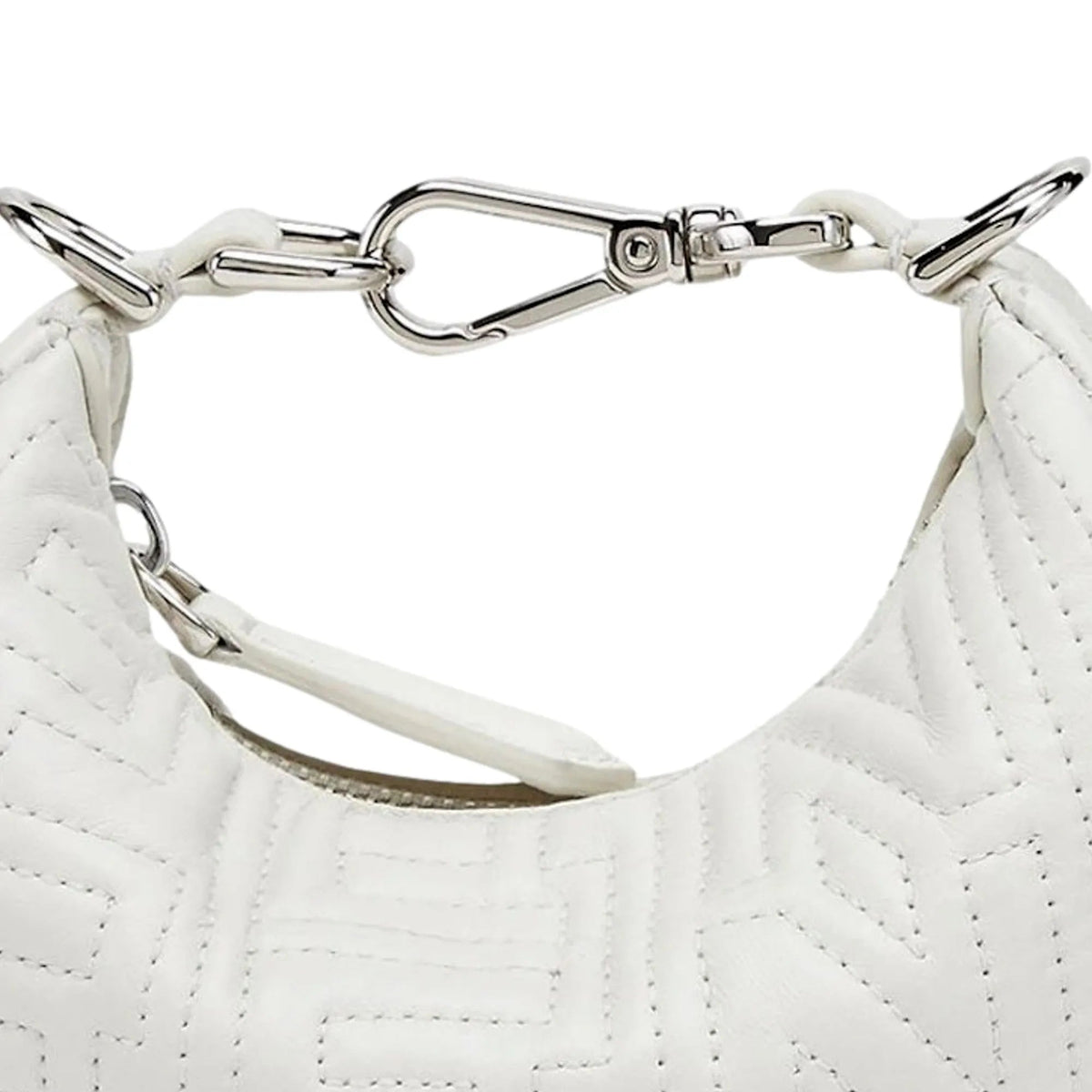 Fendi x Marc Jacobs Fendigraphy Blanco Hobo Leather Nano Bag - Handbags - Clayton's Online Store