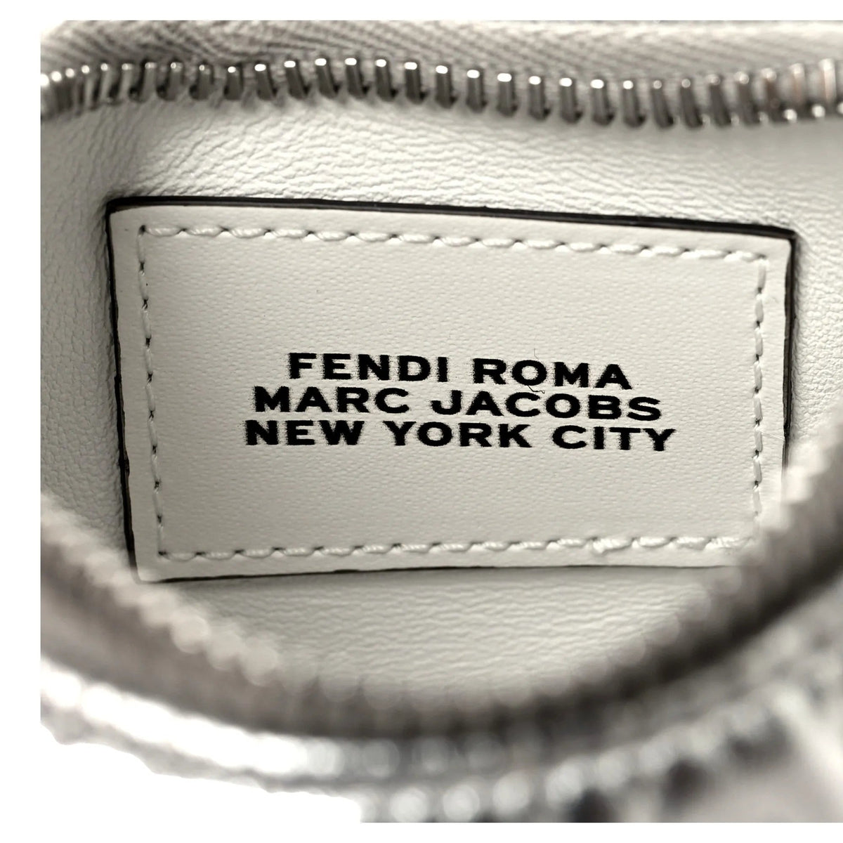 Fendi x Marc Jacobs Fendigraphy Silver Mini Hobo Leather Bag - Handbags - Clayton's Online Store