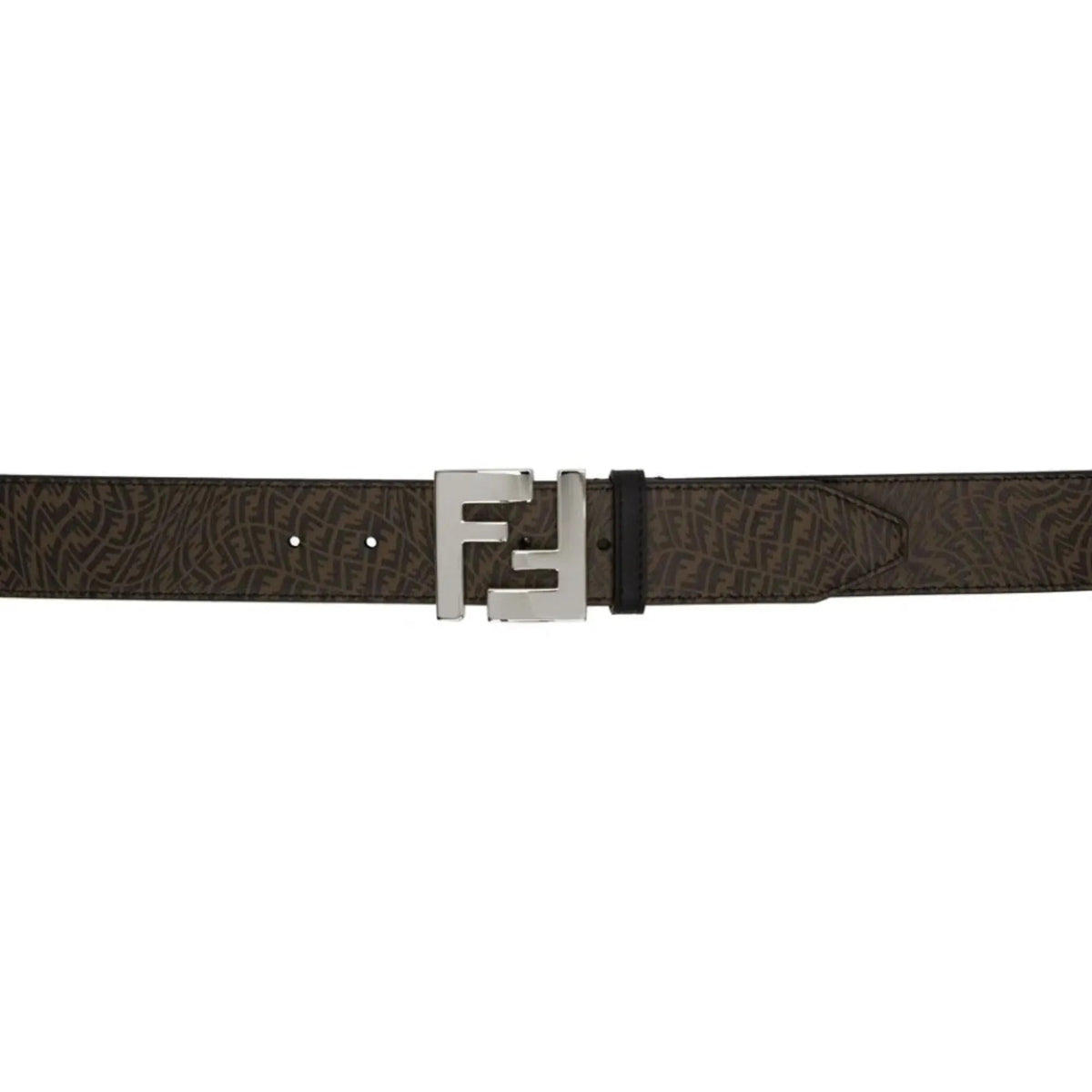 Fendi x Sarah Coleman Mens FF Vertigo Brown Leather Belt 110/44 - Belts - Clayton's Online Store