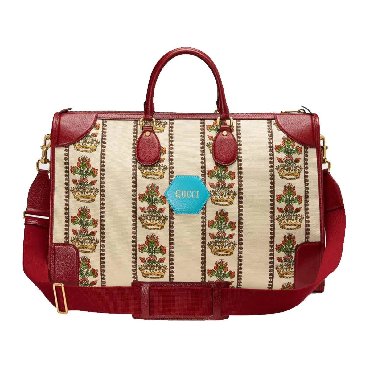 Gucci 100 Centennial Music Is Mine Jacquard Leather Duffel Bag - Handbags - Clayton's Online Store