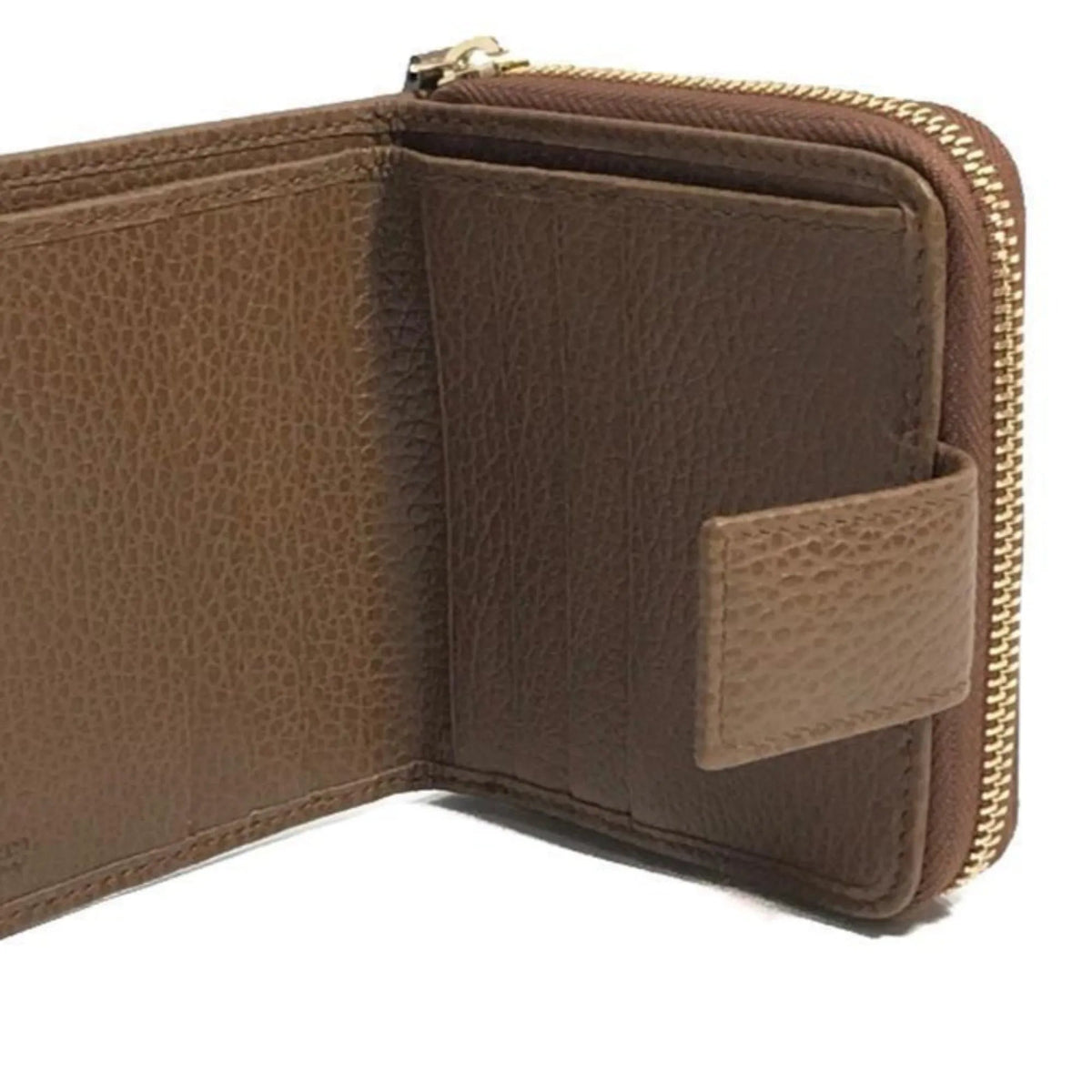 Gucci Beige Original GG Canvas Brown Leather Trim Wallet - Wallets - Clayton's Online Store