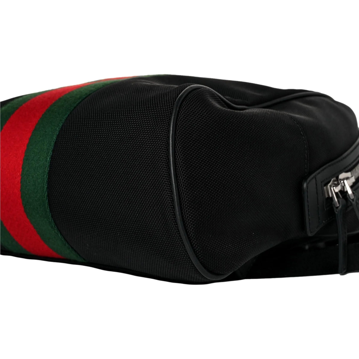 Gucci Black Canvas Web Stripe Backpack