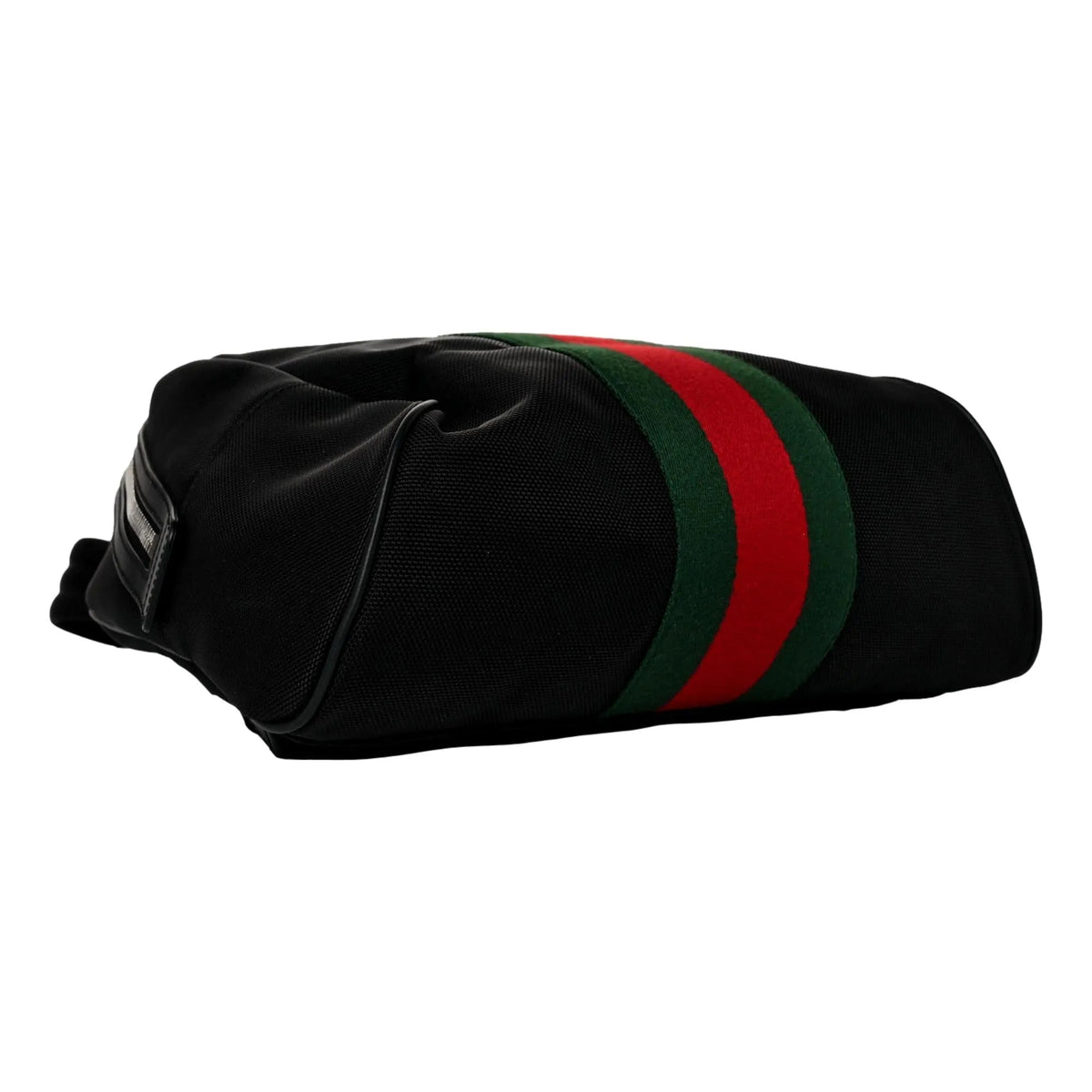 Gucci Black Canvas Web Stripe Backpack - Handbags - Clayton's Online Store