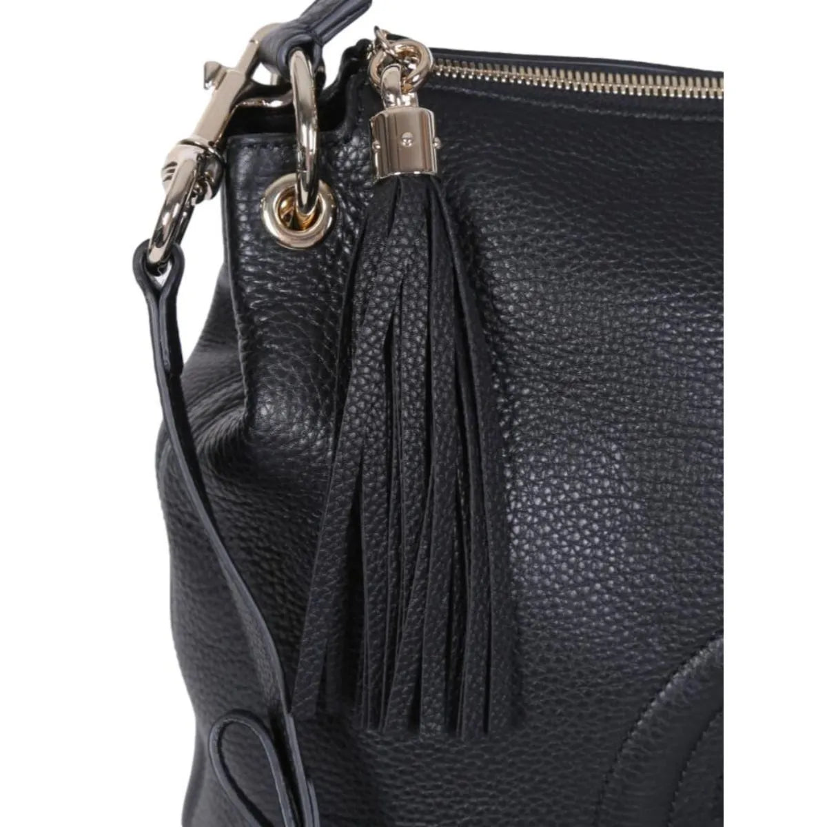 Gucci Black GG Disco Soho Leather Convertible Hobo Shoulder Bag - Handbags - Clayton's Online Store