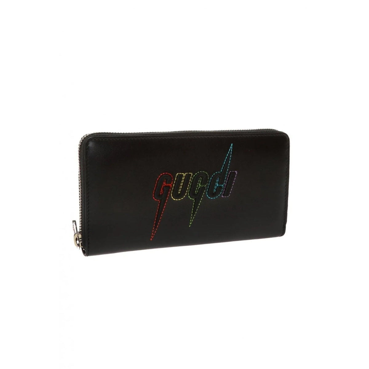 Gucci Black Leather Rainbow Blade Lightning Logo Long Wallet - Wallets - Clayton's Online Store