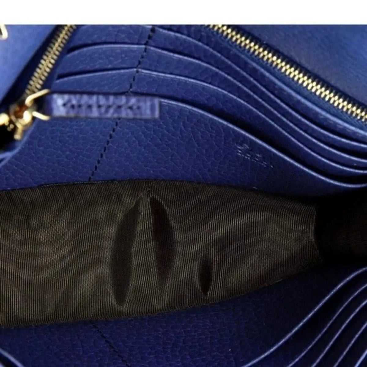 Gucci Blue Marmont GG Womens Leather Wallet on Chain Crossbody Bag - Handbags - Clayton's Online Store