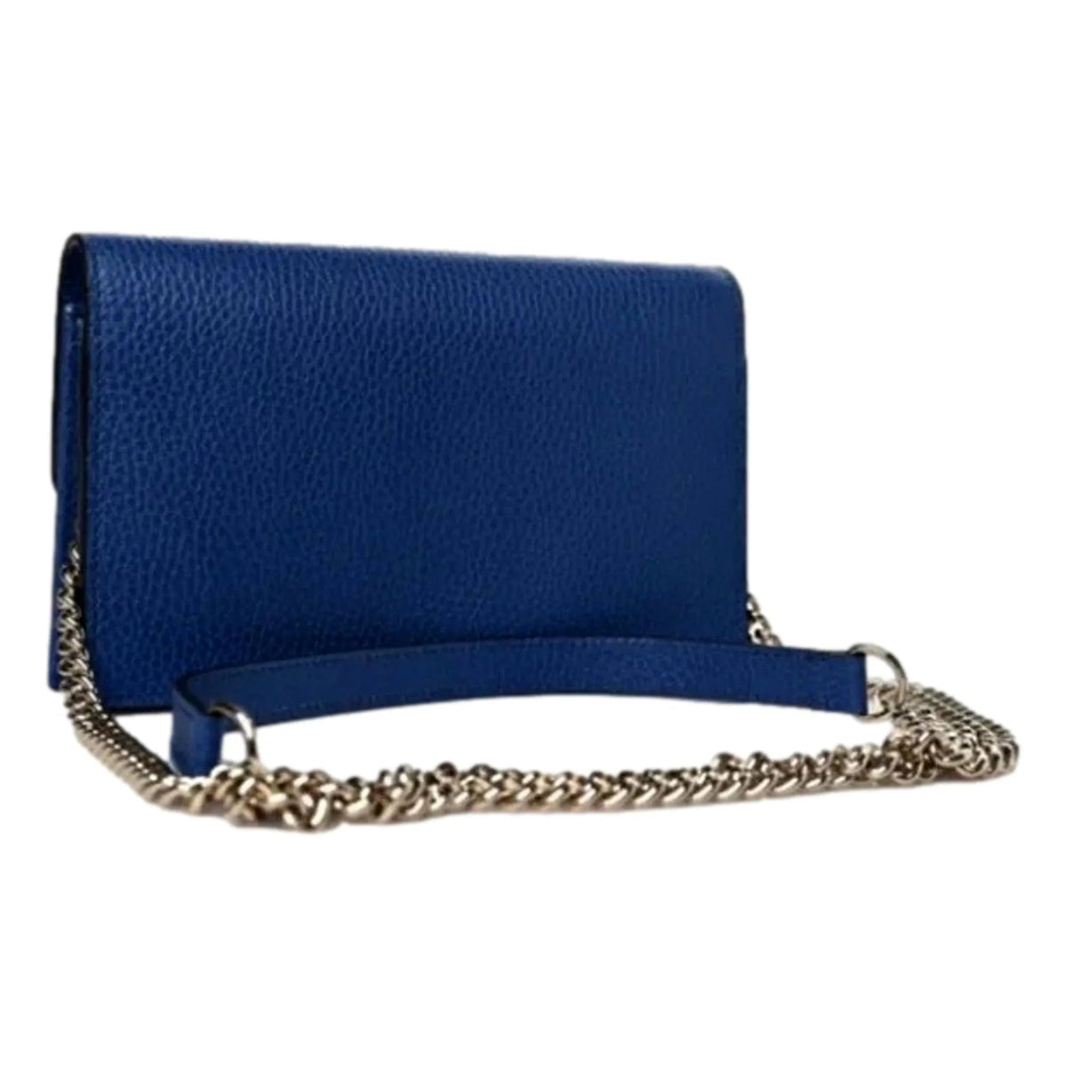 Gucci Blue Marmont GG Womens Leather Wallet on Chain Crossbody Bag - Handbags - Clayton's Online Store