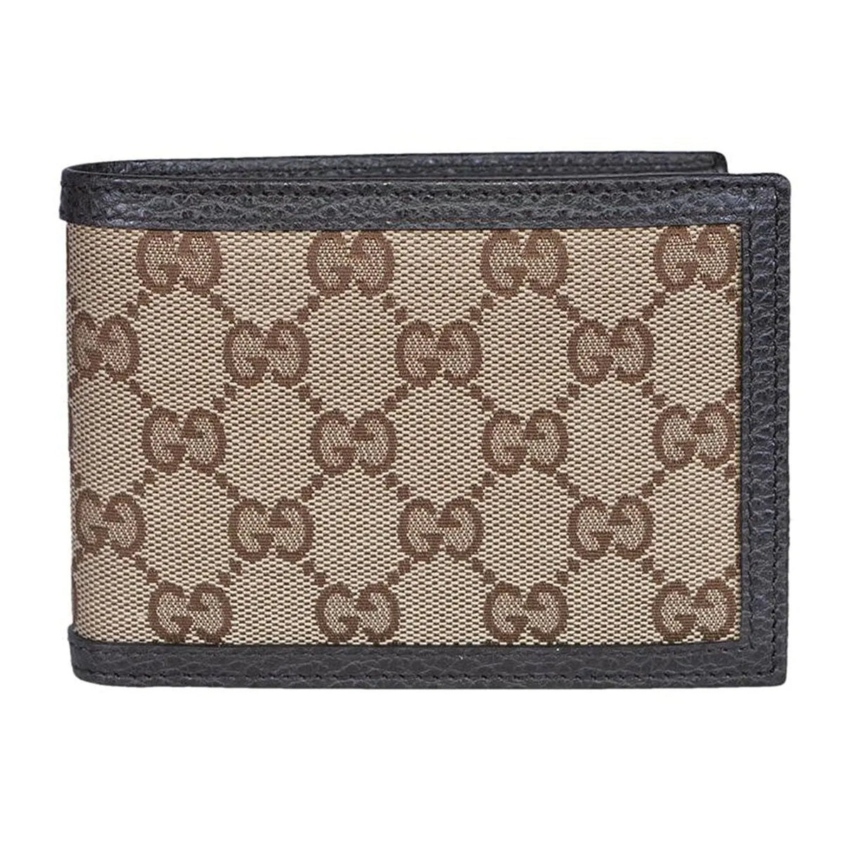 Gucci GG Canvas Brown/Beige Leather Bifold Wallet