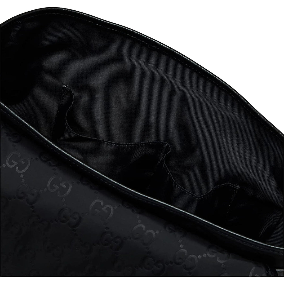 Gucci GG Logo Black Nylon Small Messenger Bag - Handbags - Clayton's Online Store