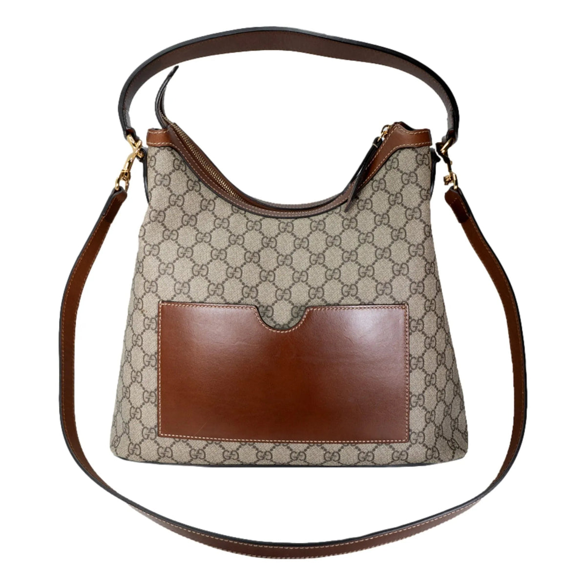 Gucci GG Logo Supreme Moon Beige Hobo Handbag - Handbags - Clayton's Online Store