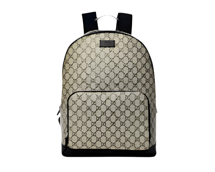 Gucci GG Supreme Canvas and Black Trim Backpack 406370